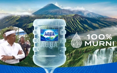 Banjir Kecaman Air Aqua Sumur Bor, Warganet: Gambar Gunung Ganti Mesin Pompa